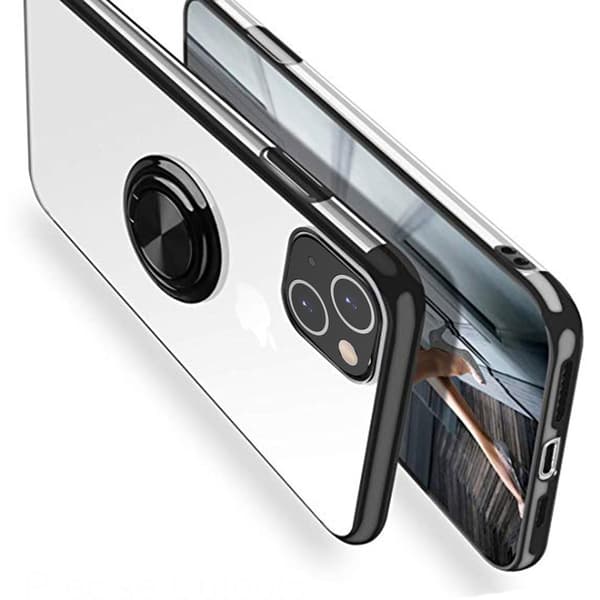 Stötdämpande Skal med Ringhållare kompatibelt med iPhone 13 Guld