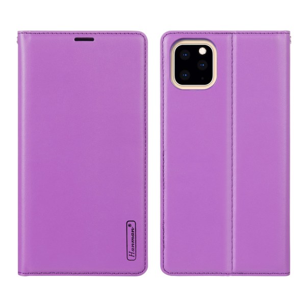 iPhone 11 Pro Max - Elegant Plånboksfodral (HANMAN) Ljusrosa