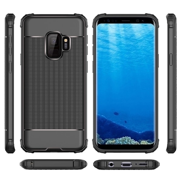 Effektivt beskyttelsesdeksel (LEMAN) for Samsung Galaxy S9+ (S9Plus) Svart