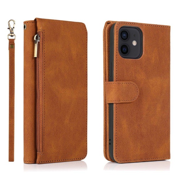 Tankevækkende Wallet-etui - iPhone 12 Brun