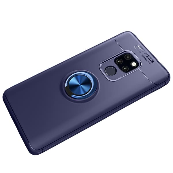 Auto Focus Skal med Ringhållare - Huawei Mate 20 Pro Blå/Blå Blå/Blå