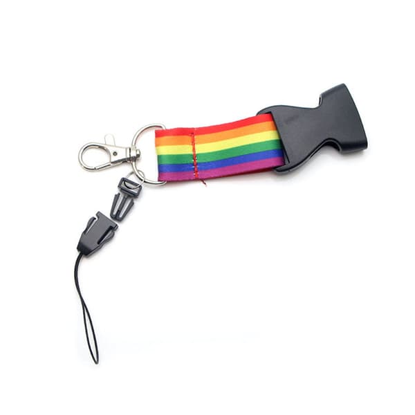 Käytännöllinen RAINBOW-avaimenauha Rainbow