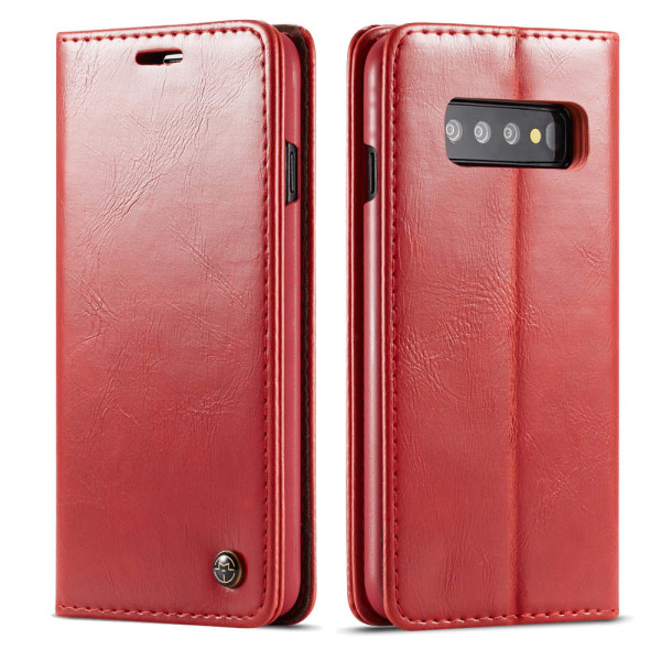 Samsung Galaxy S10 - Praktisk lommebokdeksel (CASEME) Brun