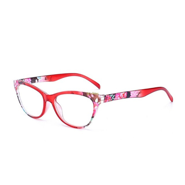Praktiske Blomstrete Leseglass Brun 2.5