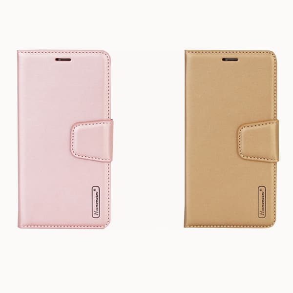 Praktiskt Stilrent Hanman Plånboksfodral - Huawei Y6 2019 Guld