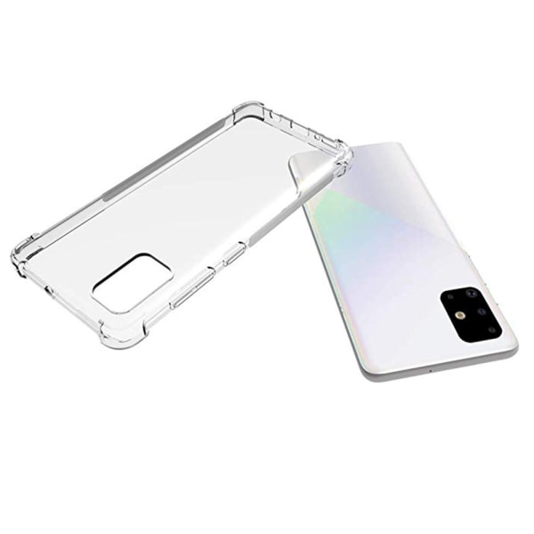 Samsung Galaxy A71 - Stilfuldt silikonecover Transparent/Genomskinlig