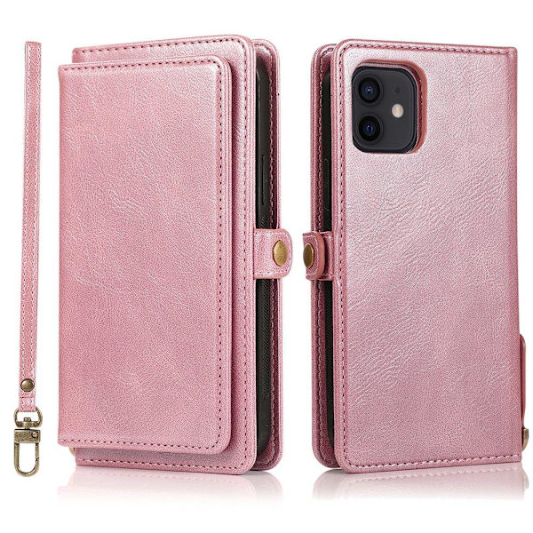 Glat 2 i 1 pung etui - iPhone 12 Svart