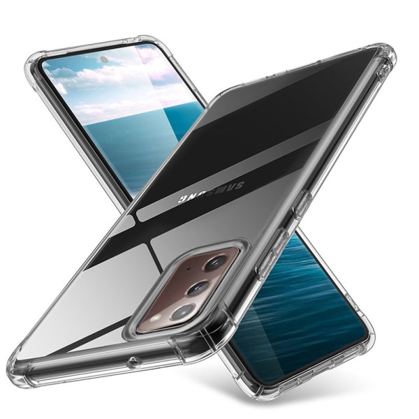 Samsung Galaxy Note 20 - Stødsikkert silikonecover Transparent/Genomskinlig