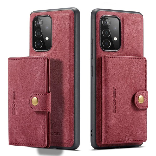 Gennemtænkt cover med kortrum - Samsung Galaxy A52 Röd