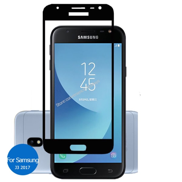 D:fence Näytönsuoja Samsung Galaxy J3 2017 2-PACK Svart