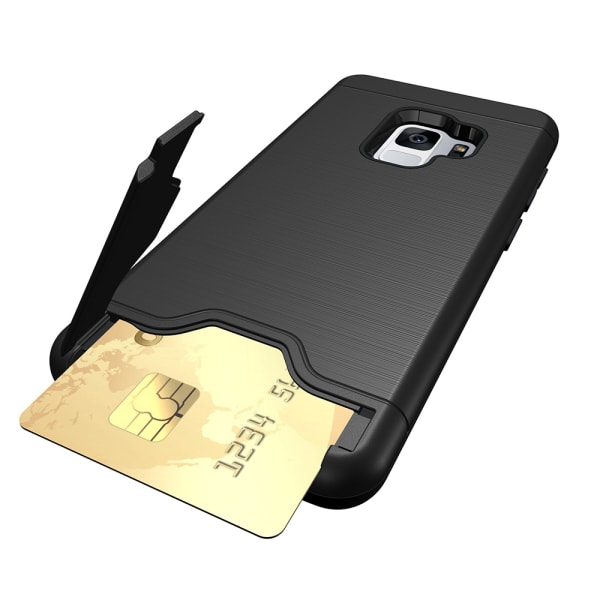 Älykäs suojus korttitallennustilalla Samsung Galaxy S9+:lle Marinblå