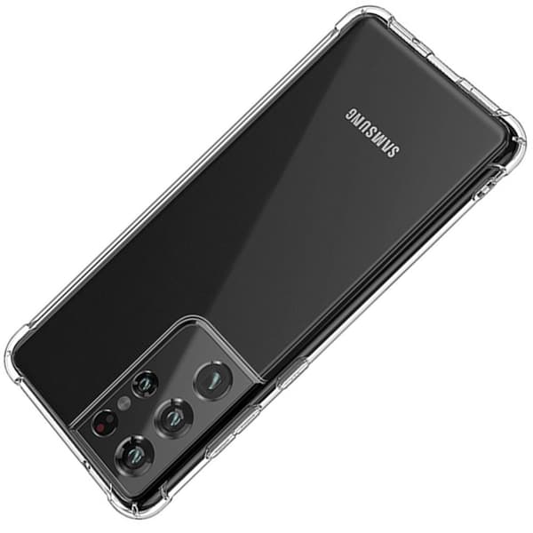 Stilsäkert Robust Skyddsskal - Samsung Galaxy S21 Ultra Transparent