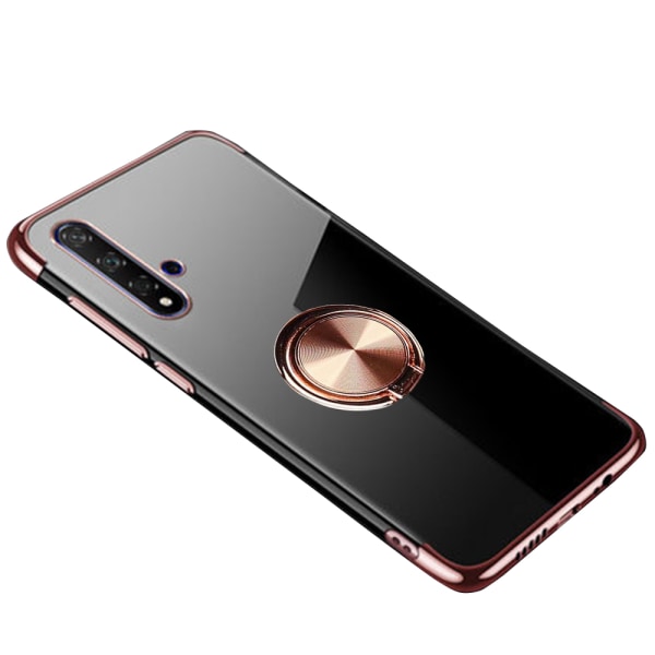 Kraftfuldt cover med ringholder - Huawei Nova 5T Röd