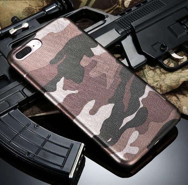 Stilsäkert Militärmönstrat skal till iPhone 7 PLUS från NKOBEE Blå Blå