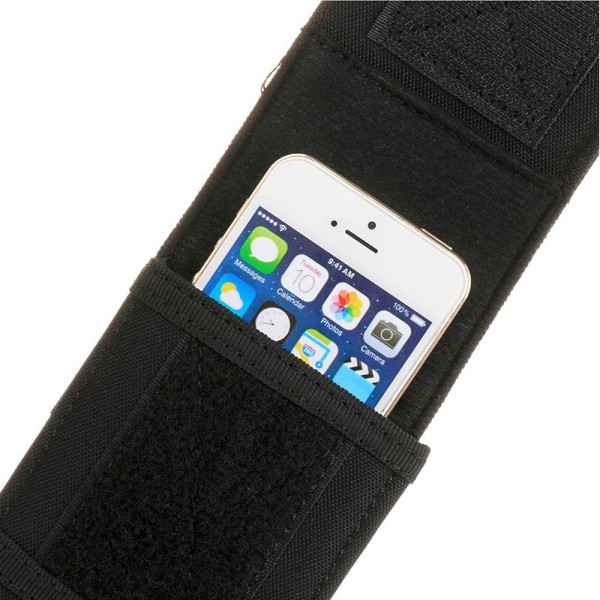 Praktisk bæltetaske til mobiltelefoner (størrelse L/XL) Grå Kamouflage