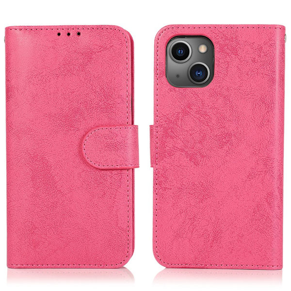 Plånboksfodral med Skalfunktion - iPhone 14 Rosa