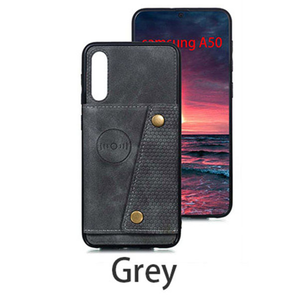 Tyylikäs suojakuori korttitelineellä - Samsung Galaxy A50 Röd