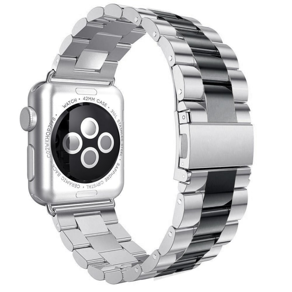 Eleganta L�nkar i Rostfritt St�l - Apple Watch 42mm (3/2/1) Silver/Roséguld