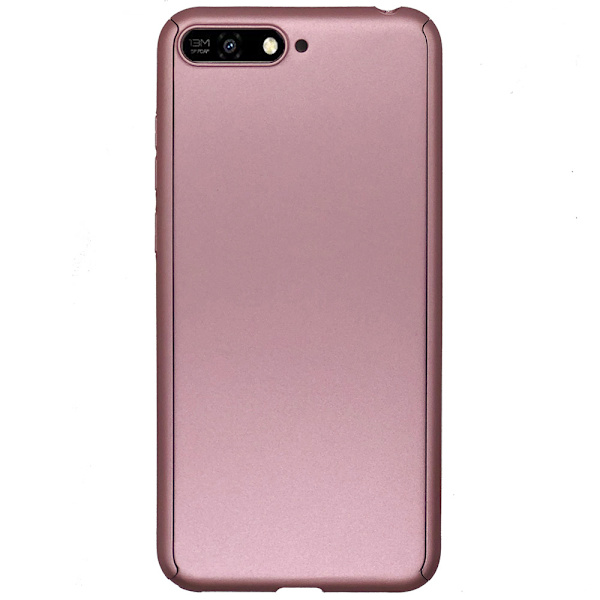 Exklusivt Floveme Dubbelsidigt Skal - Huawei Y6 2018 Roséguld