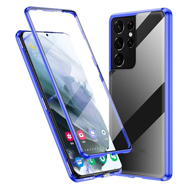 Smart Dobbeltsidet Skal - Samsung Galaxy S21 Ultra Blå