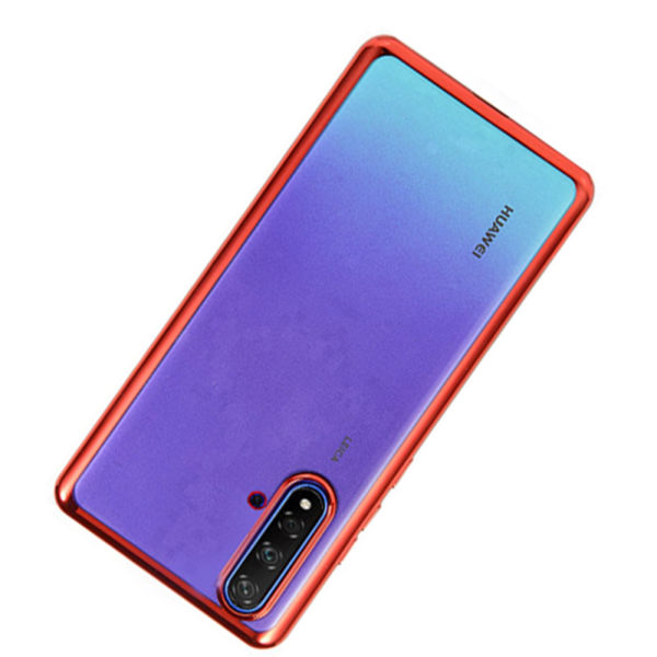 Effektivt støtsikkert silikondeksel - Huawei Nova 5T Röd