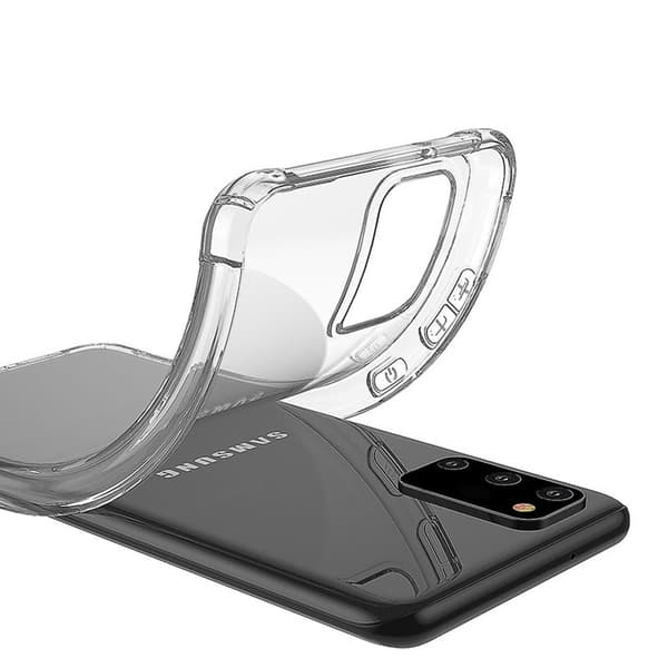 Robust Silikonskal - Samsung Galaxy S20 Transparent Transparent/Genomskinlig