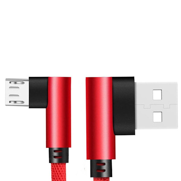 Kraftfull Snabbladdnings Kabel Micro-USB Röd 1 Meter