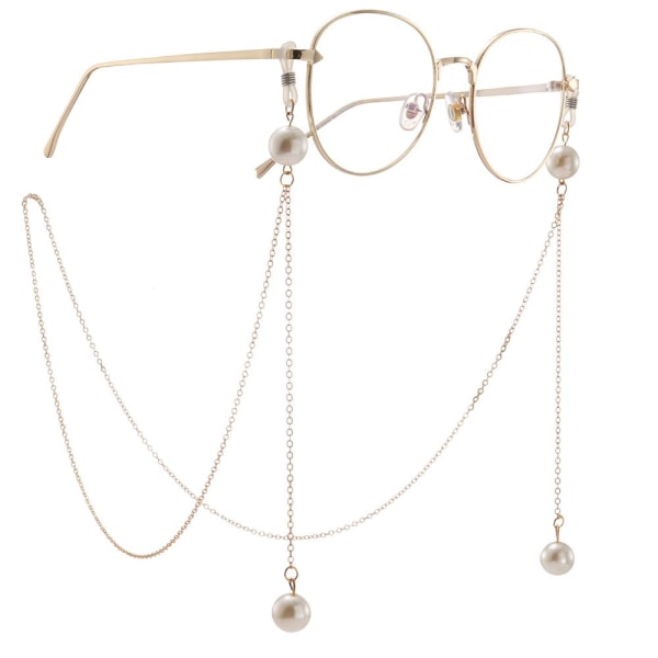 Eksklusiv komfortabel brillesnor (senilsnor) Guld