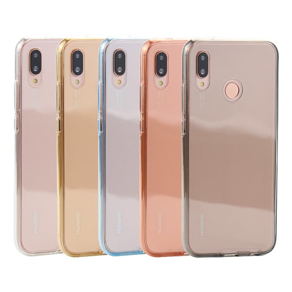 Huawei P20 Lite - Silikone cover Dobbeltsidet Touch funktion Svart