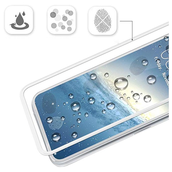 iPhone X - (2-PACK) MyGuard Skärmskydd av Carbonmodell (HD) Vit