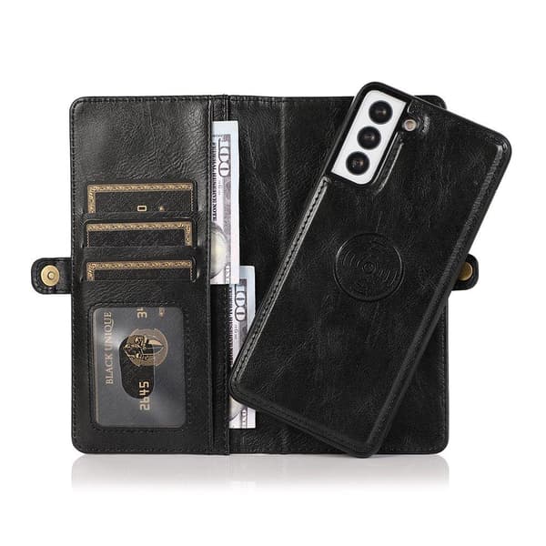 Tankevækkende 2-1 Wallet Case - Samsung Galaxy S21 Svart