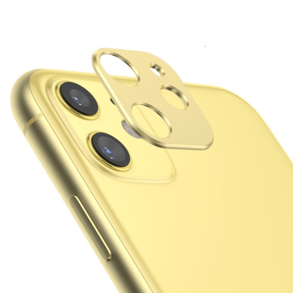 iPhone 11 Premium HD bagkamera linsecover Metalramme Al-legering Grön