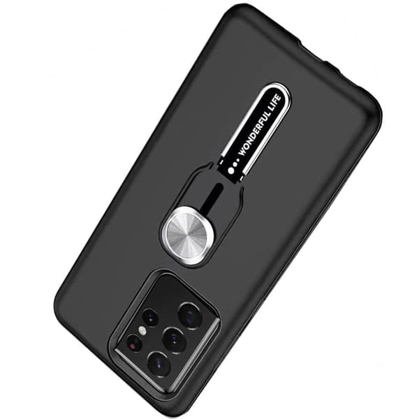 Professionelt etui med holder - Samsung Galaxy S21 Ultra Roséguld