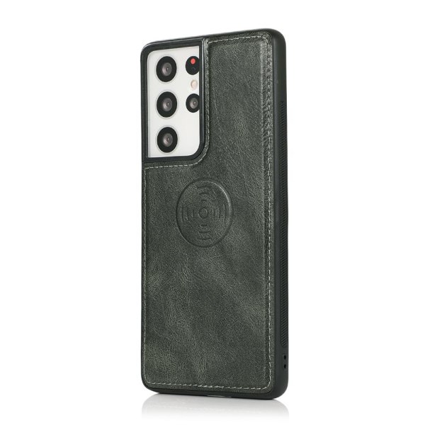 Smooth 2-1 Wallet Case - Samsung Galaxy S21 Ultra Mörkgrön