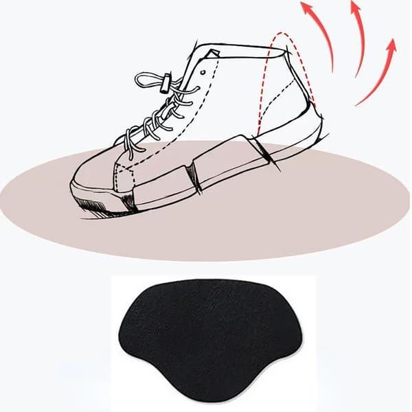 Skoreparationslappar 4-pack Självhäftande för Sneakers & Stövlar Vit