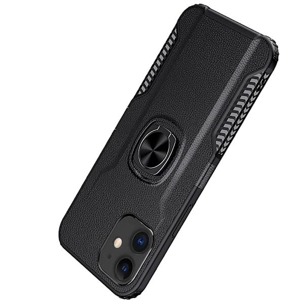 iPhone 12 - Skal med Ringhållare Mörkblå