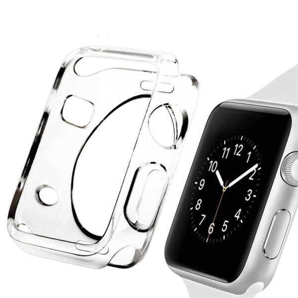 Stødabsorberende Apple Watch Series 1/2/3 silikoneskal Transparent/Genomskinlig 42mm