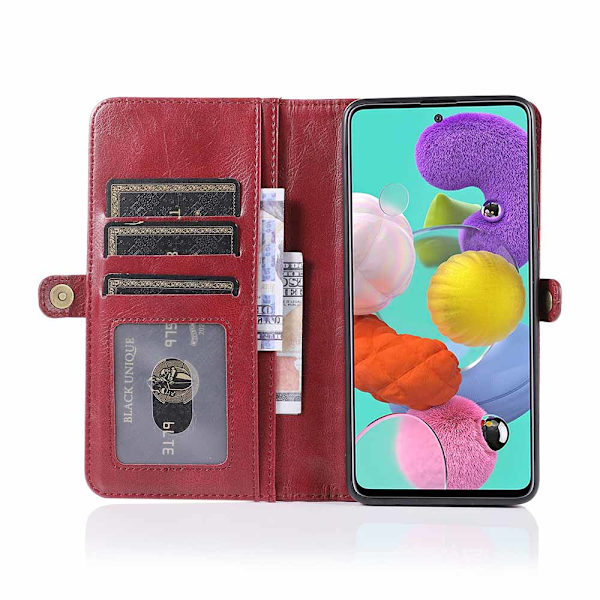 Smooth Wallet Case - Samsung Galaxy A71 Mörkblå