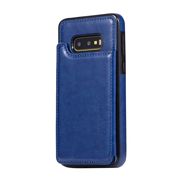 Elegant etui med kortrum - Samsung Galaxy S10e (NKOBEE) Marinblå