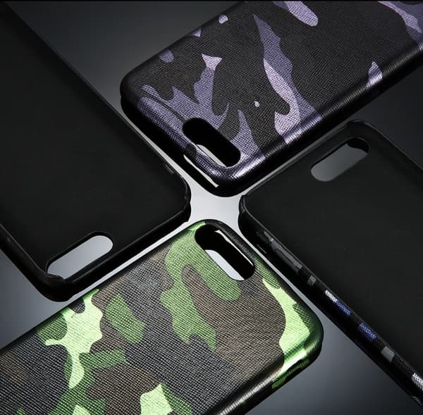 Stilsäkert Militärmönstrat skal till iPhone 7 PLUS från NKOBEE Blå Blå
