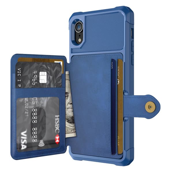 Professionellt Skal med Kortfack - iPhone XR Grön