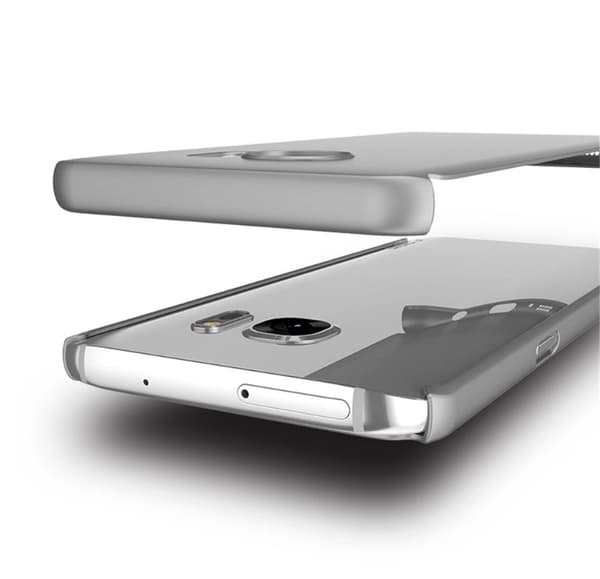 Skyddande Elegant Dubbelsidigt Skal - Samsung Galaxy S7 Edge Silver/Grå