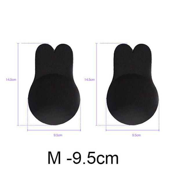 Itsekiinnittyvä rintaliivit ilman olkaimia Mukava Kestävä Svart 13CM
