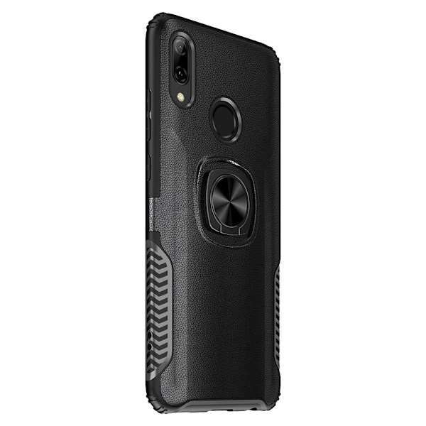 Huawei P20 Lite - Stilsäkert (Leman) Skal med Ringhållare Svart