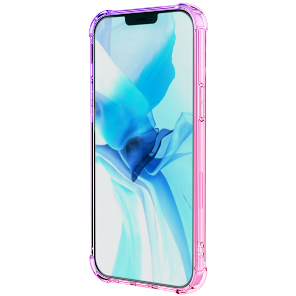 Stilrent Skyddande Silikonskal - iPhone 14 Plus Blå/Rosa