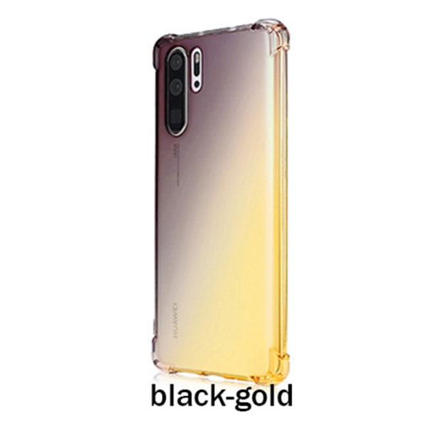 Huawei P30 Pro - Robust Effektfullt Floveme Silikonskal Blå/Rosa