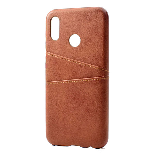 Huawei P20 Lite - Vintageskal med Kortfack Svart