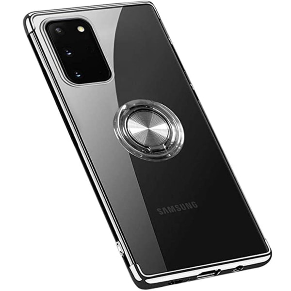 Käytännöllinen kansi sormustelineellä - Samsung Galaxy A02S Silver