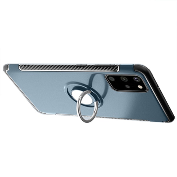 Glat cover med ringholder - Samsung Galaxy S20 Plus Petrol