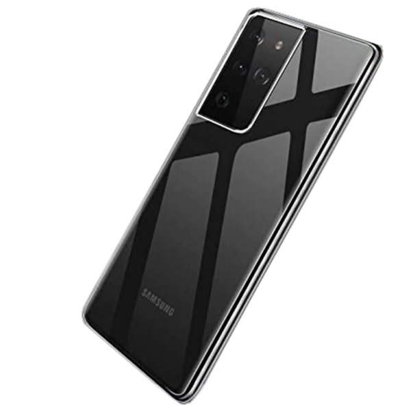 Tunt & Skyddande Silikonskal (Floveme)- Samsung Galaxy S21 Ultra Transparent